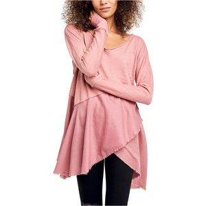 We the Free Comin in Hot Tunic Dress Rose NWOT